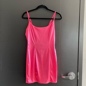 Fashion Nova Pink Satin Mini dress